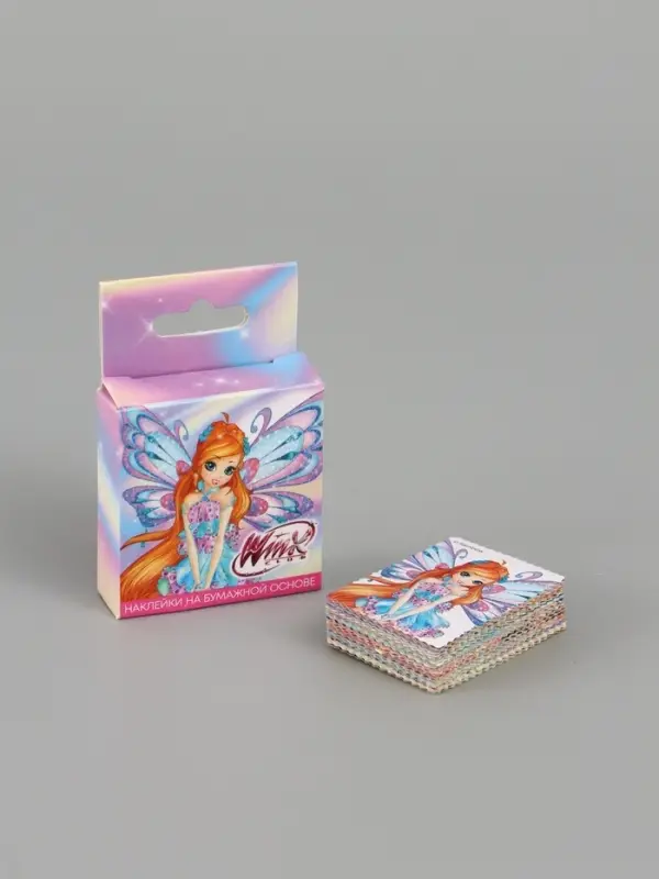 Наклейки для подарков WINX, 42 штуки в коробке. 3 х 4 см
