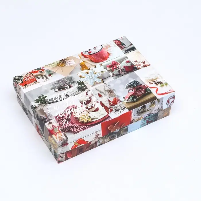 Коробка подарочная новогодняя складная, «Вперед за мечтой», 21×15×5.7 см Коробка подарочная новогодняя складная, «Вперед за мечтой», 21×15×5.7 см