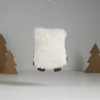 Интерьерная кукла текстильная &laquo;Совушка белая&raquo;, 5&times;8.8&times;10 см