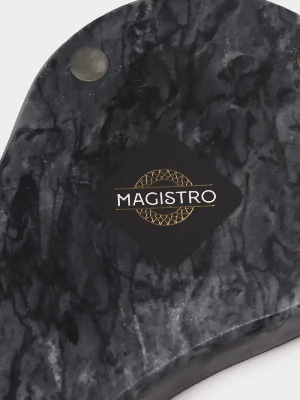 Подставка под ложку Magistro Marble, мрамор, 16.5&times;10&times;1.8 см, чёрная