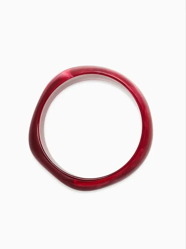 Браслет манжета &laquo;Тренд&raquo;, d=7.5 см, широкий, акрил, бордовый