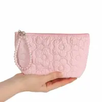 Косметичка дор Цветок 22*6*16, отд на молнии, розовый