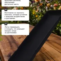 Поддон для рассады, 48&times;14&times;2 см, пластик, цвет МИКС