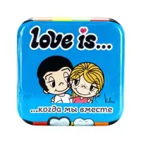 Конфеты освежающие Love is, в форме сердца, со вкусом мяты, 20 г