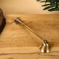 Гаситель для свечи "Роскошь" латунь 22 см