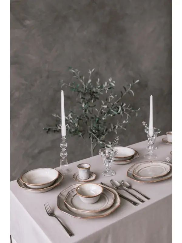 Тарелка Magistro Vintage, d=27 см, фарфор, серая