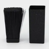 Подставка для ножей с наполнителем Доляна «Зефир», 22×10 см, цвет чёрный