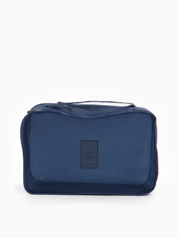 Дорожный набор органайзеров-косметичек на молниях, 6 в 1, синий