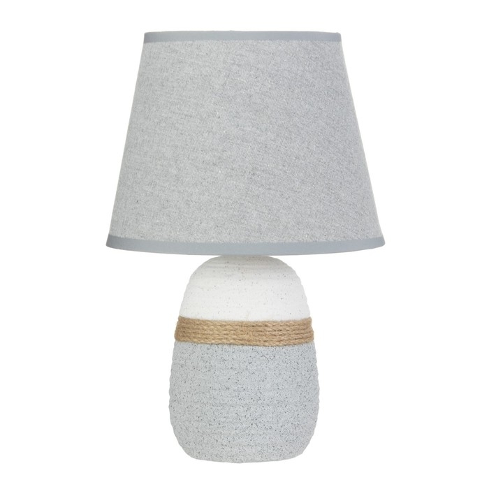Настольная лампа Настольная лампа "Ренди" Е14 40Вт бело-серый 20х20х32 см RISALUX