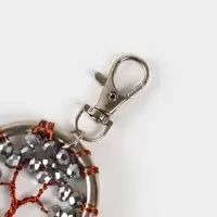 Брелок ловец снов "Древо жизни" 19 см, цв. серебристый Брелок ловец снов "Древо жизни" 19 см, цв. серебристый