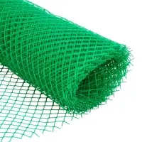 Сетка садовая, 1&times;10 м, ячейка ромб 15&times;15 мм, пластиковая, зелёная, Greengo, в рулоне