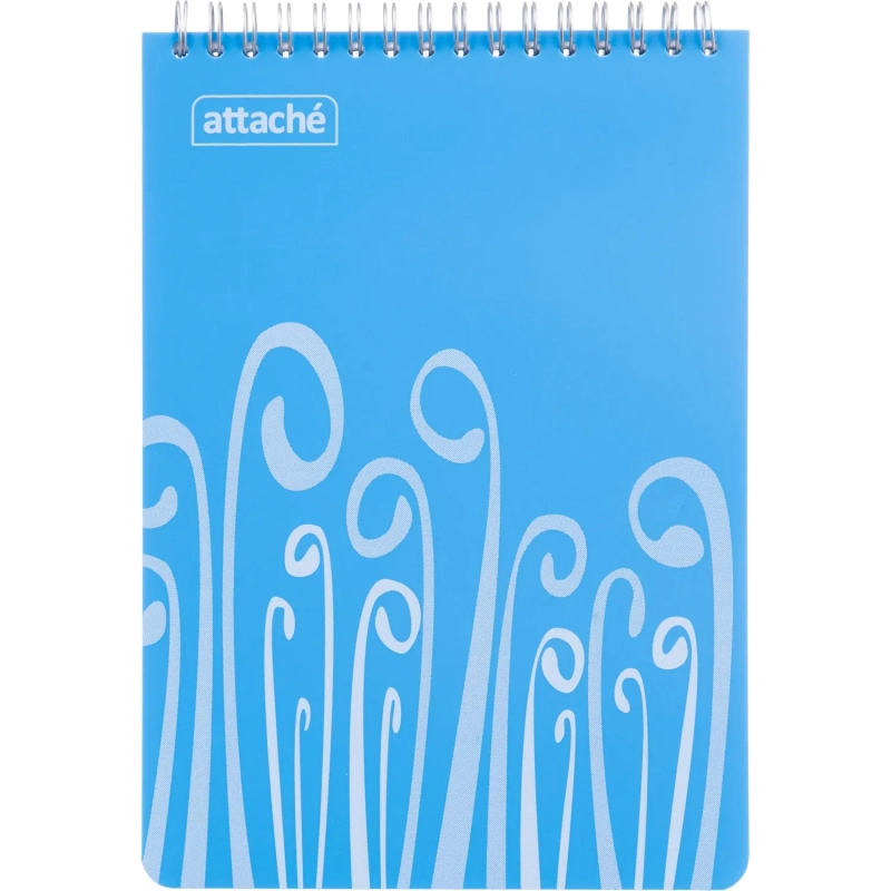 Блокнот А5,пласт обл,80л, ATTACHE FANTASY,голуб