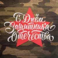 Коробка для печенья, кондитерская упаковка с пластиковой крышкой, &laquo;23 февраля&raquo;, 21&times;21&times;3 см