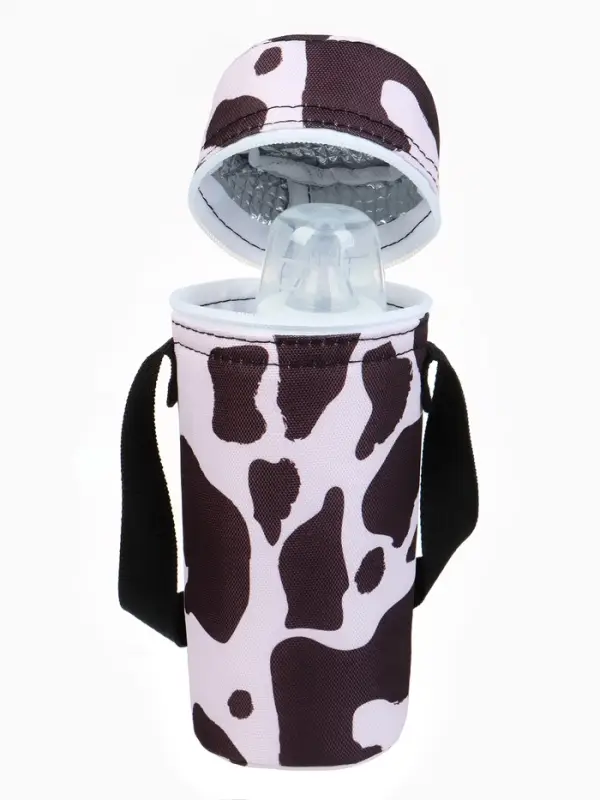 Термосумка для бутылочки &laquo;Коровий принт&raquo;, форма тубус, M&B
