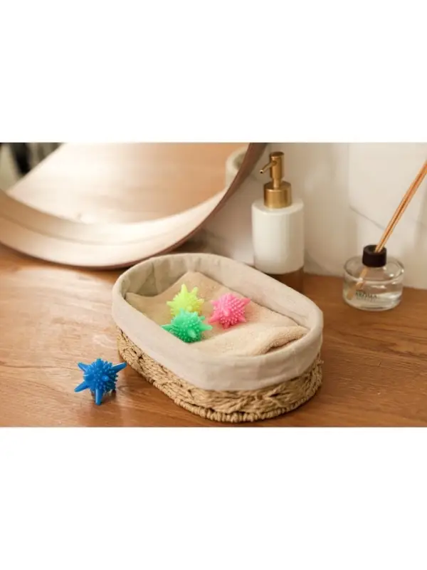 Шарики для стирки белья Доляна, d=6 см, 4 шт., МИКС