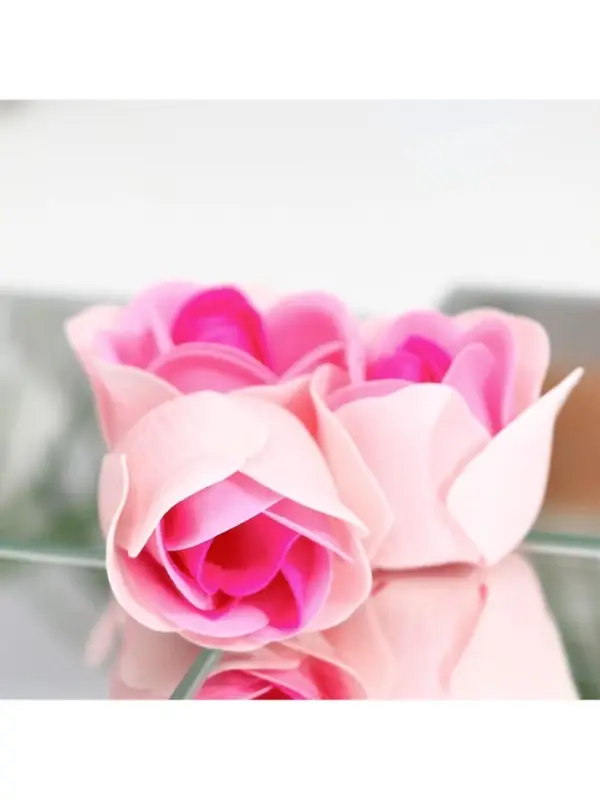 Мыльные розочки, трёхцветные, набор 3 шт., в коробке