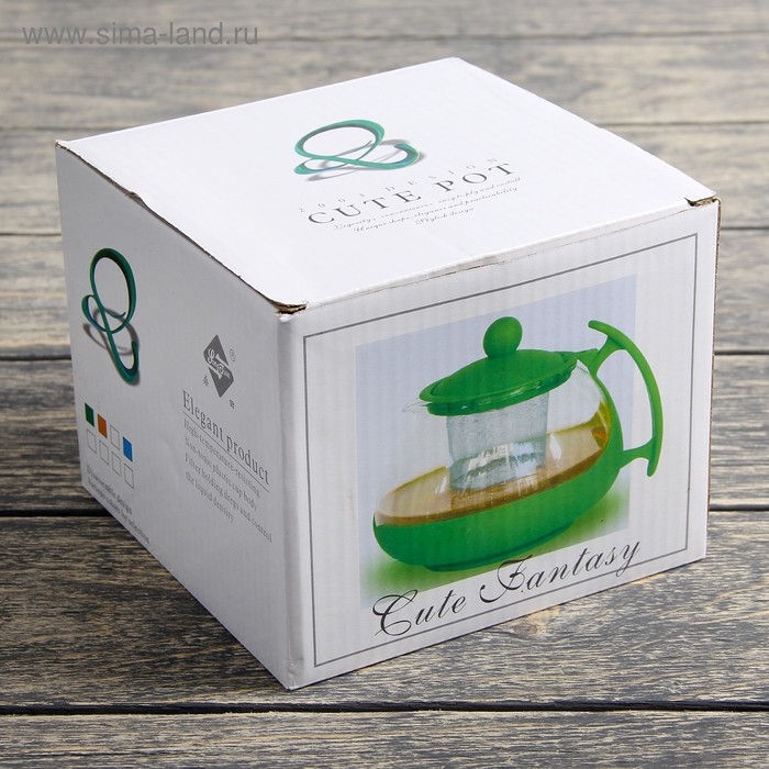 Чайник стеклянный заварочный «Яркость», 750 мл, с металлическим ситом, матовый, цвет МИКС Чайник стеклянный заварочный «Яркость», 750 мл, с металлическим ситом, матовый, цвет МИКС