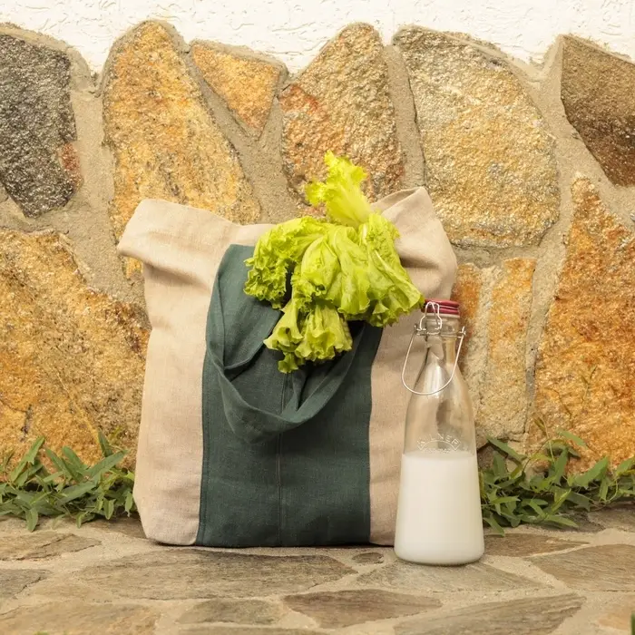 Сумка шоппер с ручками SL HOME Linen shopper, 50&times;50 см, 100% лён, 200 г/м2