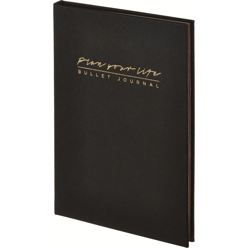Ежедневник недатированный черный, А5 136 л., Plan your life, ATTACHE