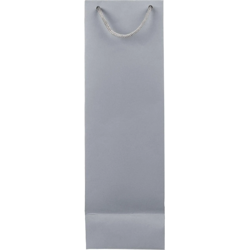 Пакет подарочный бумажный под бутылку Vindemia, серый,75556.10