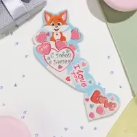 Мини-открытка LOVE, глиттер, 10×13.5 см