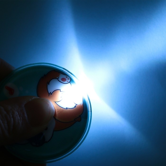 Брелок для ключей с фонариком "Корги", 5 х 5 см