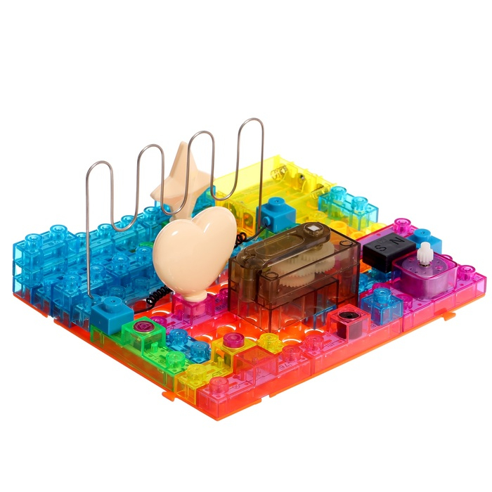 Конструктор блочный-электронный «Электронный лабиринт», 72 схемы, 34 детали