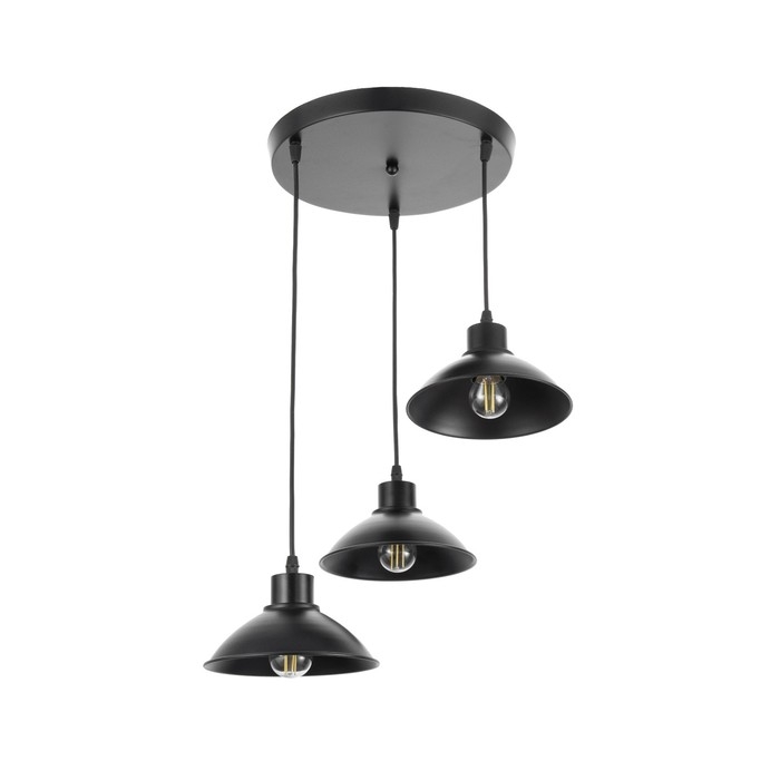 Светильник Светильник "Артена" 3xE27 40Вт черный 30х30х6-106 см