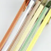 Лента упаковочная для декора и подарков, с металлическим блеском, МИКС, 1.2 см &times; 5 м&plusmn;5%