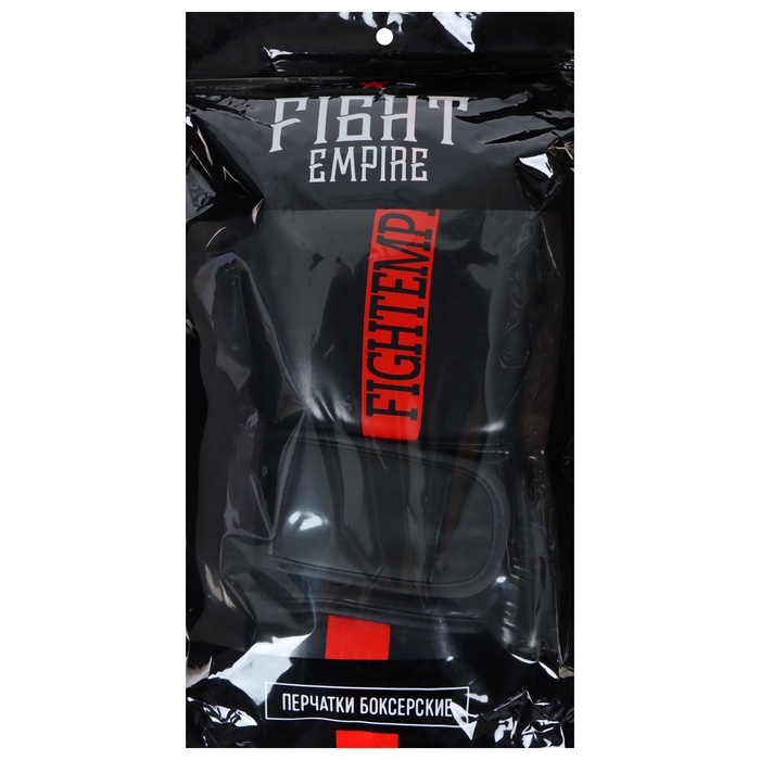 Перчатки боксёрские FIGHT EMPIRE, чёрно-красные, размер 14 oz Перчатки боксёрские FIGHT EMPIRE, чёрно-красные, размер 14 oz