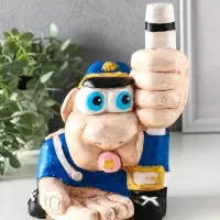 Копилка для денег «Добрый гаишник», гипс, 22.5×18×15 см Копилка для денег «Добрый гаишник», гипс, 22.5×18×15 см