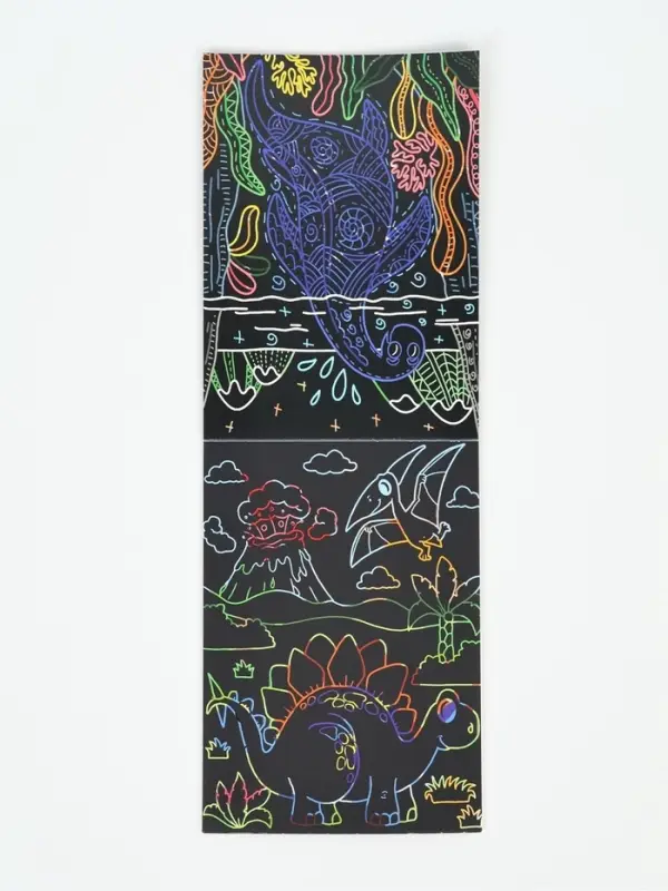 Гравюра - блокнот &laquo;Динозавры&raquo; 13&times;18 см, 8 л.