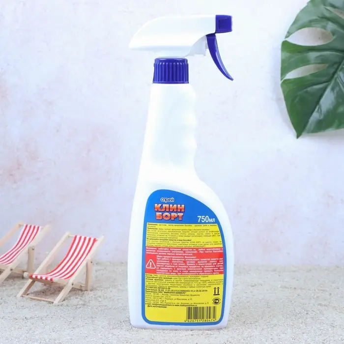Средство для чистки ватерлинии "Клин Борт", спрей,  0,75 л