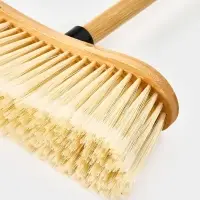 Щетка для пола "Meli", бамбук, 30х130 см, ворс 7 см, цвет черный Щетка для пола "Meli", бамбук, 30х130 см, ворс 7 см, цвет черный