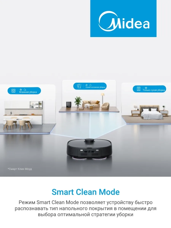 Робот-пылесос VCR V15 Pro Ultra, 16200 Па, черный