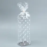 Пакет подарочный новогодний с жёстким дном «Ёлочки», 6 х 8 х 30 см Пакет подарочный новогодний с жёстким дном «Ёлочки», 6 х 8 х 30 см