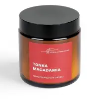 Ароматическая свеча в банке Tonka macadamia, соевый воск, 90 г, тонка и макадамия