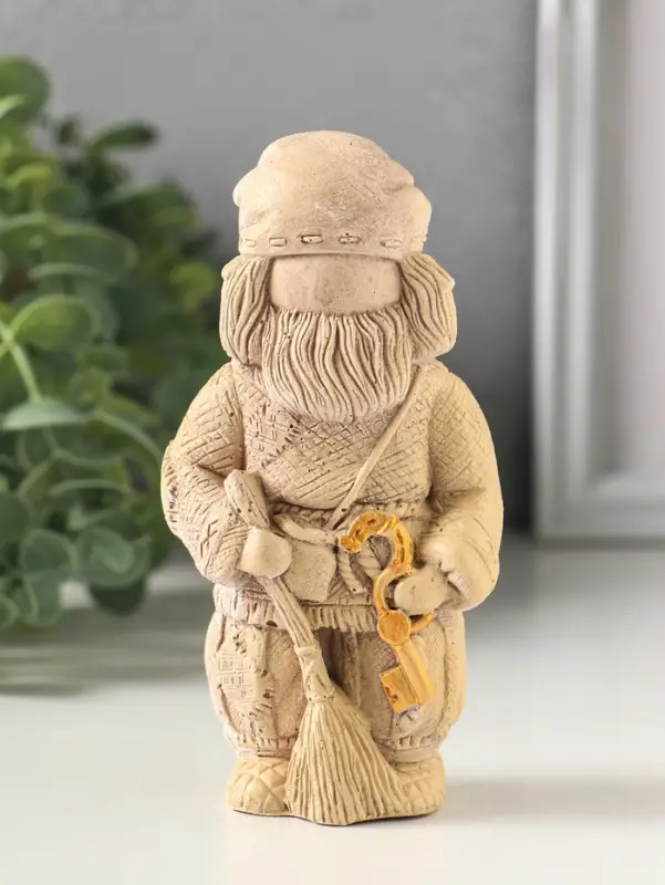 Фигурка гипс &laquo;Домовой&raquo;, 13&times;7 см, слоновая кость