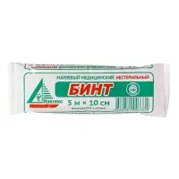 Бинт медицинский нестерильный 10 х 500 см 26 гр/м2
