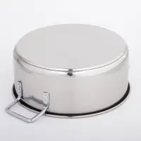 Кастрюля Катунь &laquo;Общепит&raquo;, 12 л, d=35 см, с крышкой, капсульное дно, индукция, нержавеющая сталь, хромированная