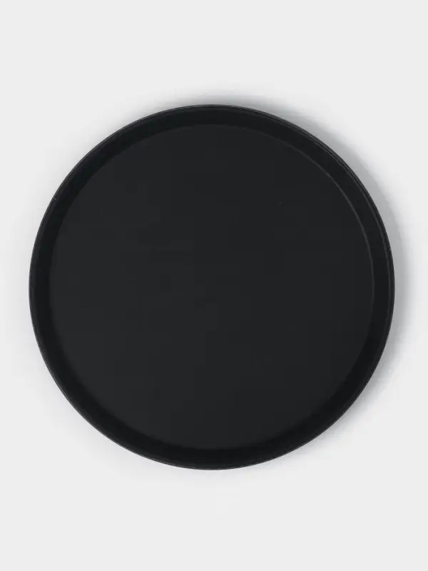 Поднос прорезиненный круглый Hanna Kn&ouml;vell, d=35 см, чёрный