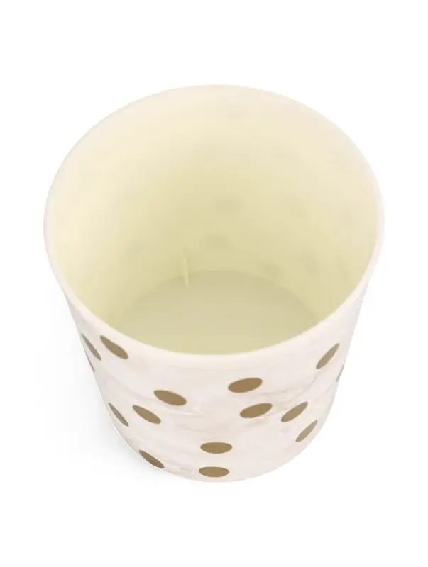 Горшок 1,6л d14см h15,5см пластик белый Горшок 1,6л d14см h15,5см пластик белый "Золотое напыление" 2