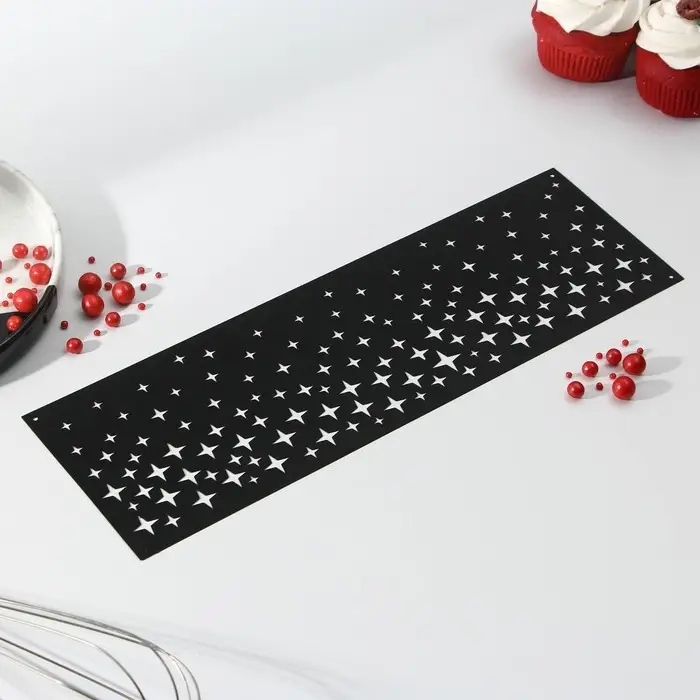 Трафарет для торта «Звезды», 32×10 см