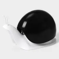 Дозатор для мыла Доляна &laquo;Улитка&raquo;, 120 мл, чёрный