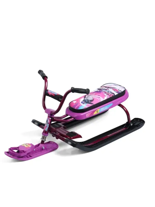 Снегокат &laquo;Ника-джамп&raquo; slalom, бордовый, сиреневый, СНД1/SL Nika Kids