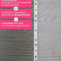 Файл - вкладыш Calligrata, А4, глянцевый, вертикальный, 100 штук, эконом