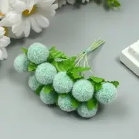 Тычинки для цветов "Шарик мохнатый зелёный" d=1,5-2 см 1 букет=10 шт 10 см Тычинки для цветов "Шарик мохнатый зелёный" d=1,5-2 см 1 букет=10 шт 10 см