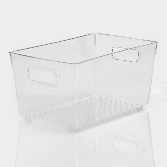 Контейнер для холодильника RICCO, 26,5×17×13 см, цвет прозрачный Контейнер для холодильника RICCO, 26,5×17×13 см, цвет прозрачный