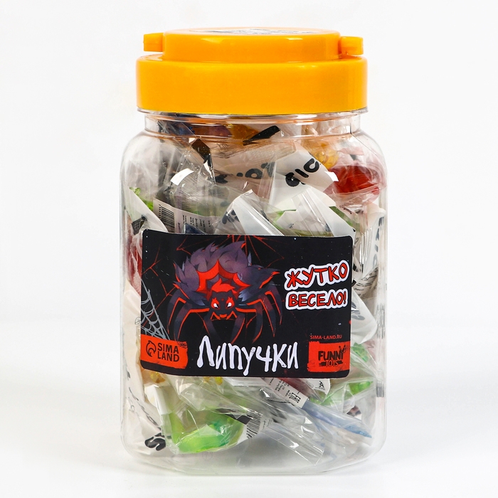 Липучка «Жуткие гады», цвета МИКС, в банке Липучка «Жуткие гады», цвета МИКС, в банке
