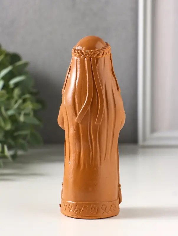 Фигурка - оберег &laquo;Денежная берегиня&raquo;, 14&times;6&times;6 см, красная глина